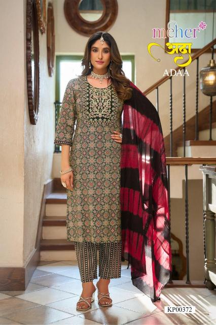 Meher adaa 3pcs designer kurtis wholesaler